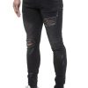 Eto Black Ripped Skinny Jeans