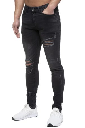 Eto Black Ripped Skinny Jeans