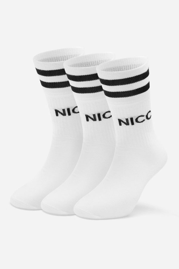 Nicce CAVELETTE 3 PACK SOCKS Nicce CAVELETTE 3 PACK White Socks