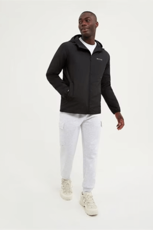 Nicce Zip Core Thru Black Jacket