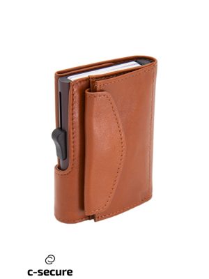 C-Secure XL Coin Wallet Chestnut Brown