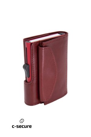 C-Secure XL Coin Wallet Red