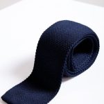 Marc Darcy Navy Knitted Tie