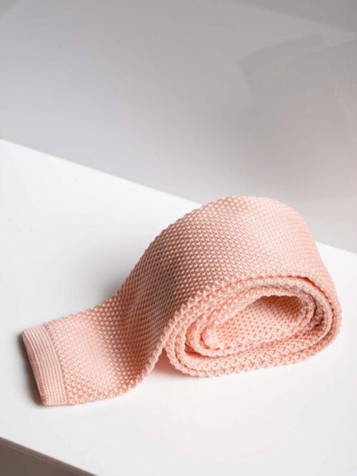 Marc Darcy Peach Knitted Tie