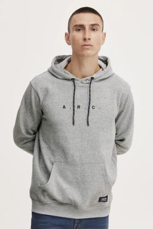 !solid sddarcio Men's grey hoodie