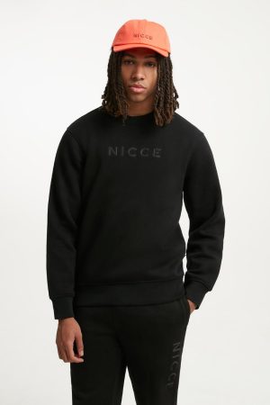 Nicce Compact Mens Black Sweatshirt