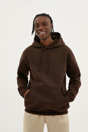 Nicce Mercury Terra Brown Hoodie