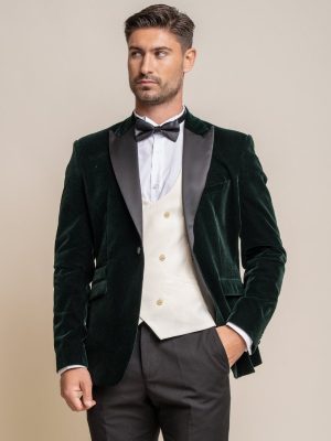 HOUSE OF CAVANI Rosa Forest Green Blazer