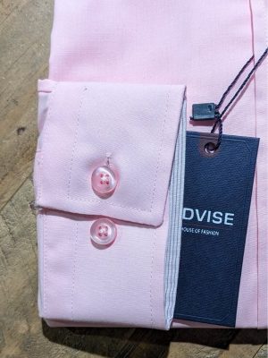 Advise Pink Slim Fit Formal Shirt - Cuff Detail