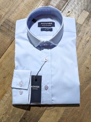 Advise Sky Blue Slim Fit Formal Shirt