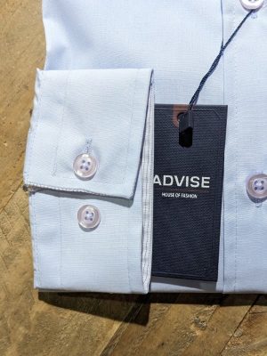 Advise Sky Blue Slim Fit Formal Shirt Cuff Detail