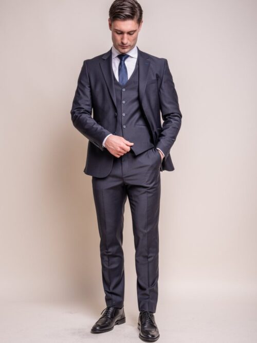 House of Cavani Bond Navy 3 Piece Suit