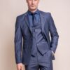 House of Cavani Bond Navy Check Suit Jacket