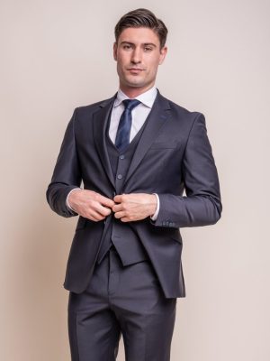 House of Cavani Bond Navy Suit Jacket