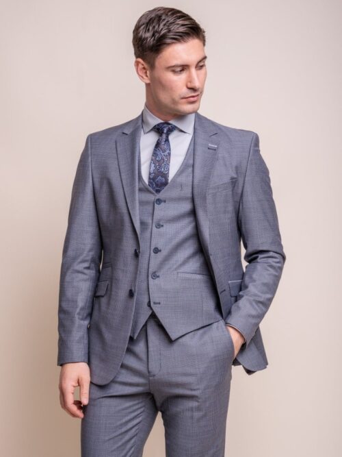 House of Cavani Bond Puppy Tooth Suit Jacket