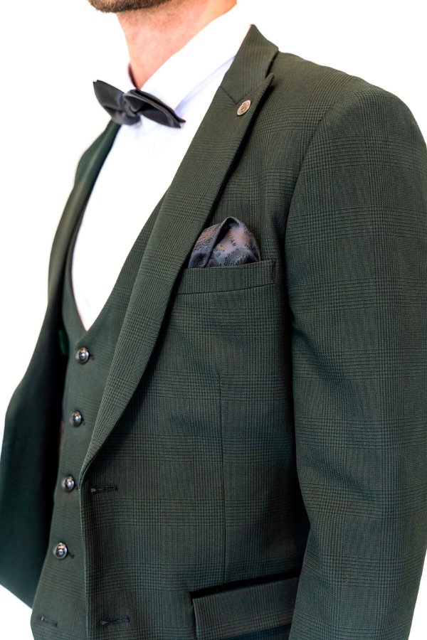 Marc Darcy Bromley Olive Green Suit Jacket