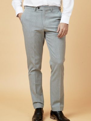 Marc Darcy Bromley Silver Grey Suit Trousers