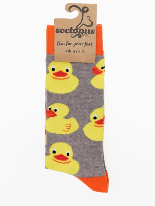 Soctopus Rubber Duckies Socks Packaged