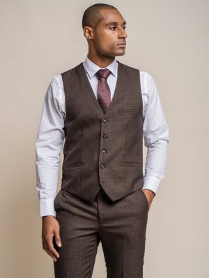 House of Cavani Caridi Brown Waistcoat