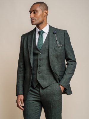 House of Cavani Caridi Olive Tweed Jacket