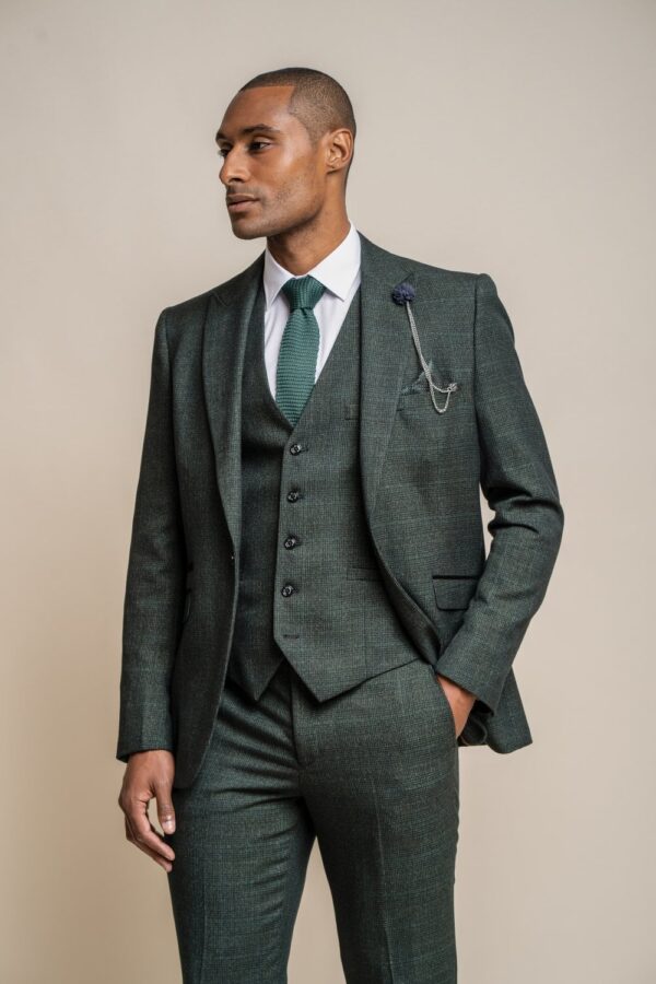 House of Cavani Caridi Olive Tweed Jacket
