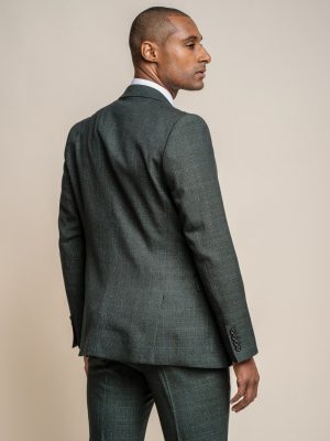 Olive Green Tweed Blazer