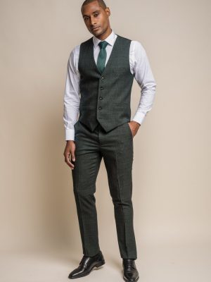 House of Cavani Caridi Olive Waistcoat