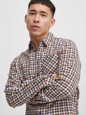 Men's flannel check shirt