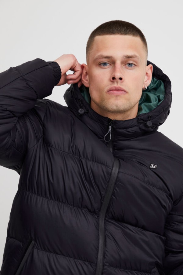 Blend He Men's Black Puffer Jacket