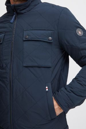 Men's navy jacket with chest pockets