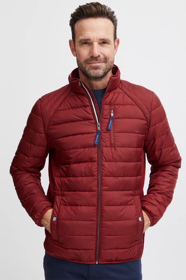 FQ1924 Jacob Red Quilted Jacket