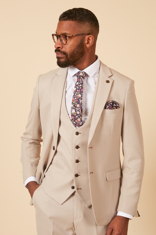 Marc Darcy HM5 Tailored Blazer | Stone