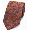 L.A. Smith Paisley Tie - Copper/Navy