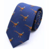 LA Smith Pheasant Tie Navy Blue
