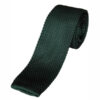 LA Smith Bottle Green Knit Tie