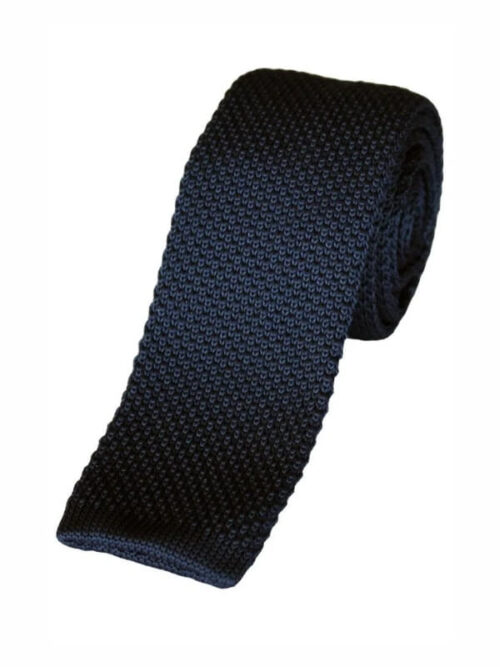 LA Smith Navy Knit Tie