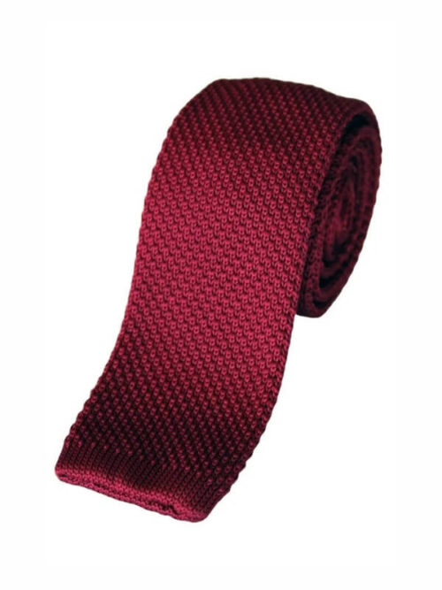 LA Smith Wine Knit Tie