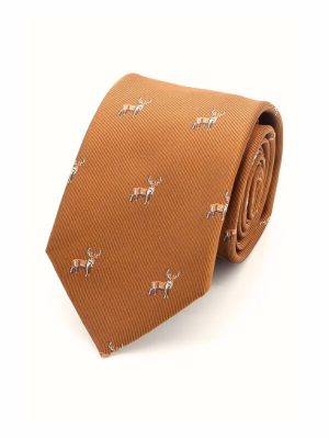 LA Smith Stag Tie Warm Spice