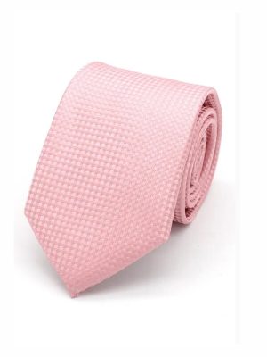 LA Smith Textured Rose Pink Tie