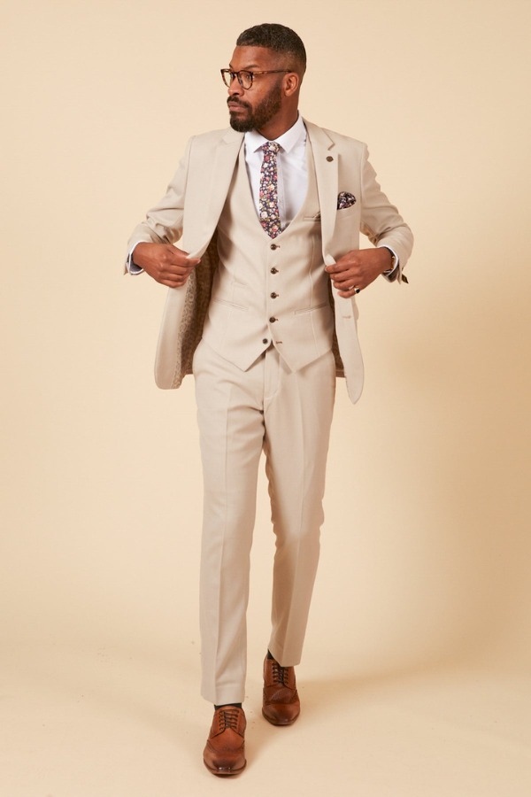 Marc Darcy HM5 Tailored Suit | Stone