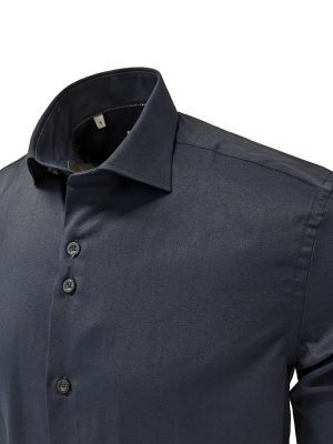 Men's navy long sleeve shirt