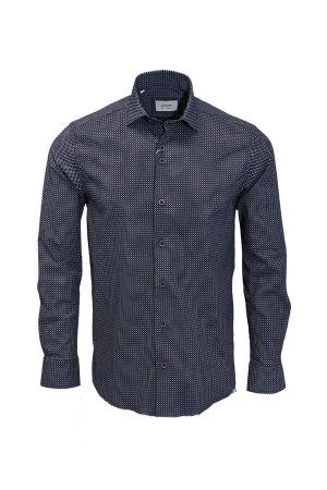Icon Diamond Print Navy Shirt