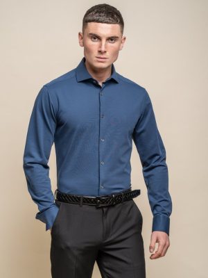 House of Cavani Ashley Navy Long Sleeve Shirt