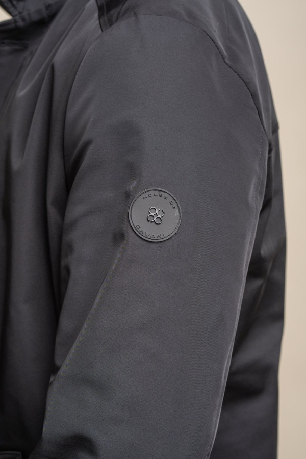 Branding on jacket sleeve