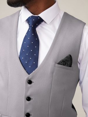 Men's waistcoat with pocket square