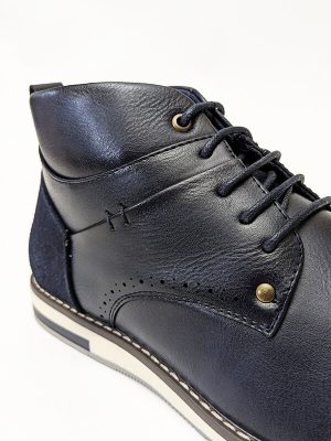 Mens navy winter boot