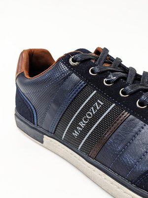 Mens casual trainers - navy marcozzi footwear