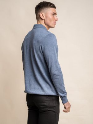 Men's blue jumper