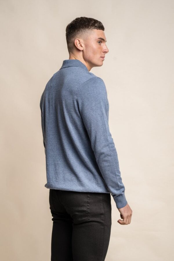 Men's blue jumper