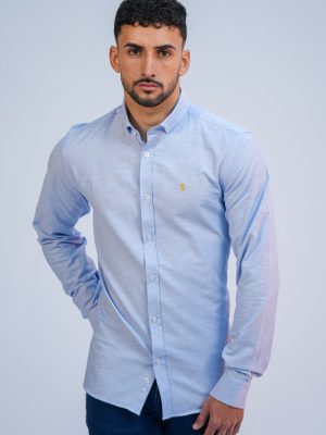 Men's sky bluie oxford shirt - slim fit